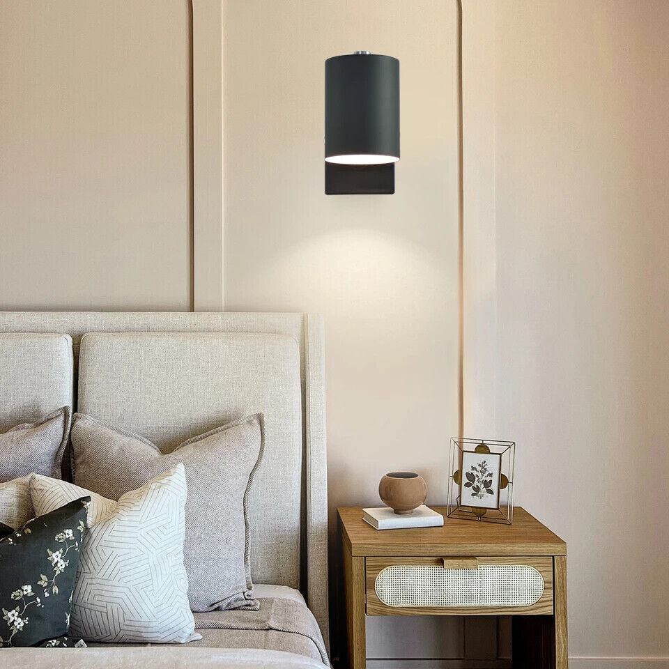 Wall Lamps Indoor LED With Switch Nordic Simple Lights EU US Plug Bedside Sconce