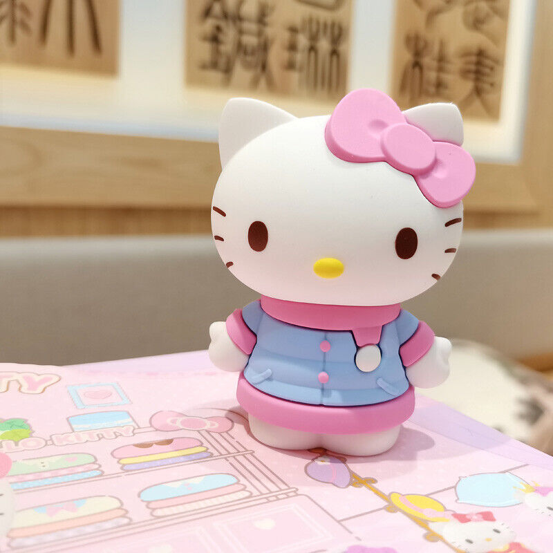 Genuine Sanrio Miniso Hellokitty Toy Figure Doll Cute Cat Decoration
