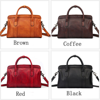 Luxury Women's Bag, Retro Top Cow Leather Handbag Tote Sling Shoulder Bag Hobo