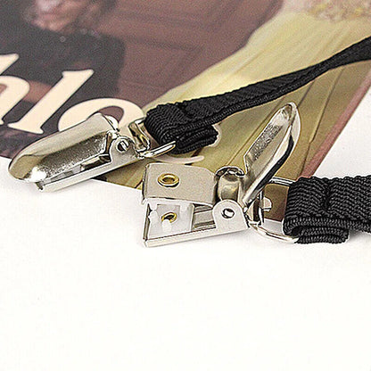 Women Suspenders Pearl Chain Belts Rhinestones Straps Shirt Clothing Decorations