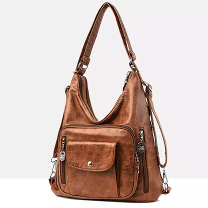 New Womens PU Leather Handbag Vintage Crossbody Shoulder Bag Female Casual Tote