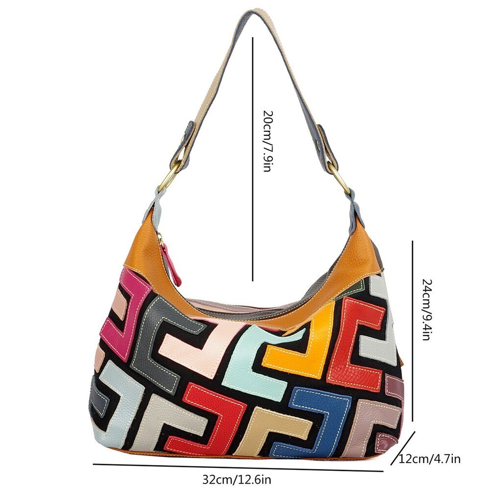 Genuine Leather Women's Multi-color (random) Handbag Satchel Tote Shoulder Bags