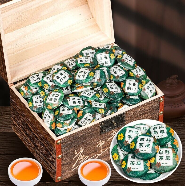 Fuding Orange White Tea Orange Peel Shao Mei White Tea Small Cake Tea-