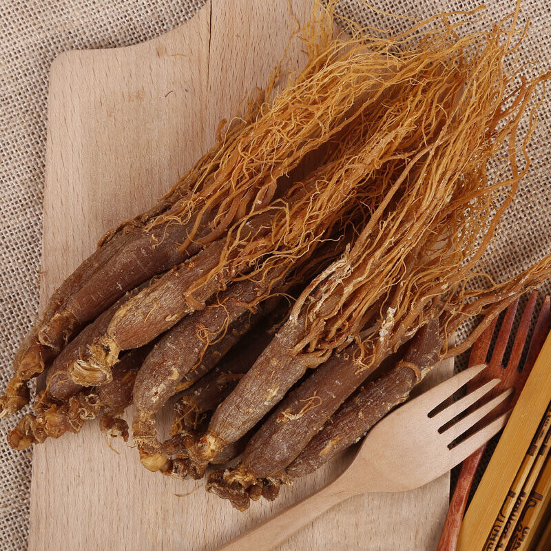 China herbal,6 years Natural Dried RARE Panax Korean Red Ginseng Roots ren shen