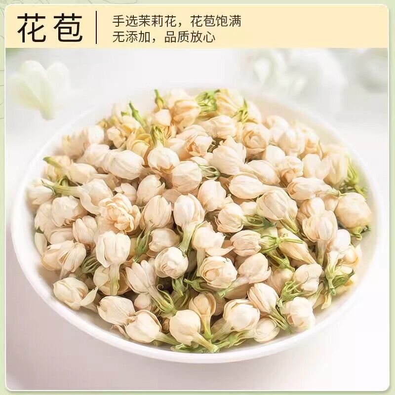 50g Dried Jasmine Flower Tea Ecology Food Organic Blooming Herbal Tea Loose Leaf