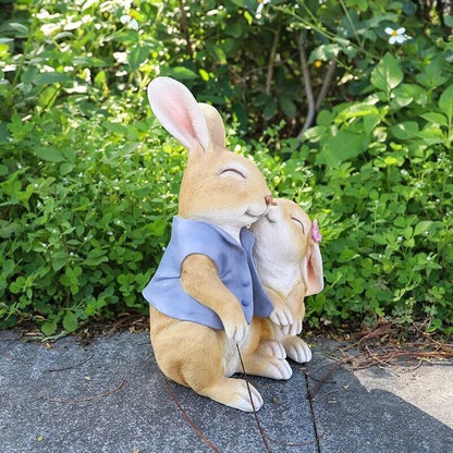 Rabbit Statue Resin Crafts Creative Home Garden Decoration Living Room Ornaments
