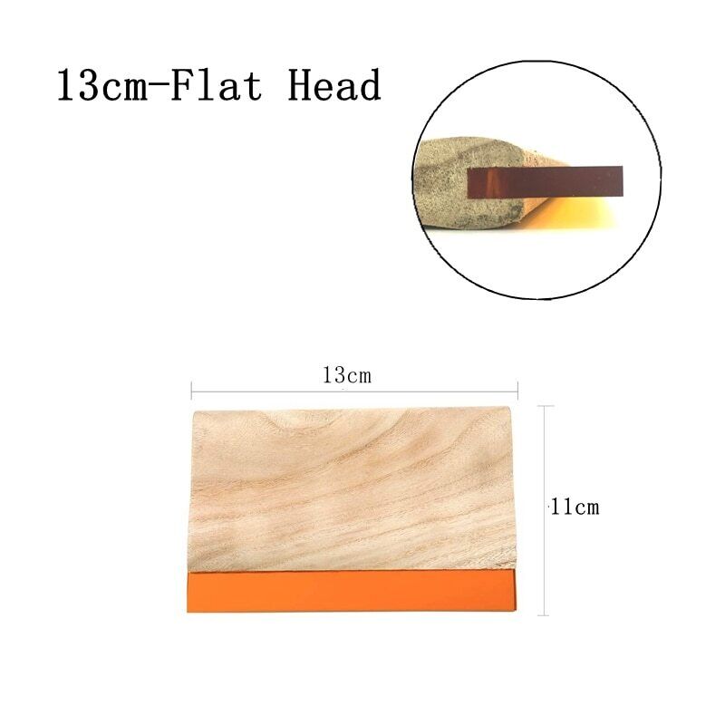 Silk Screen Printing Tools Wood Squeegee Scrapers Aluminum Emulsion Scoop Coater