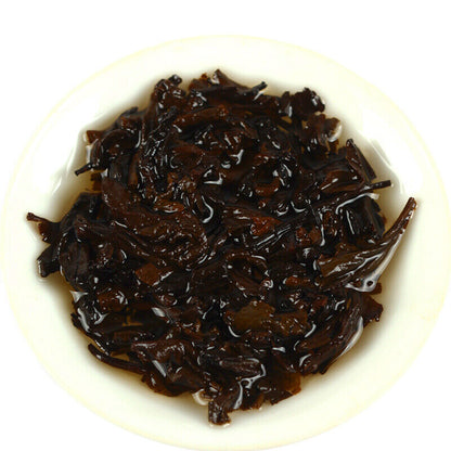 CHINATEA Bulang Chun * 2019 Zhangcha Puer Tea Ripe Yunnan Chi Tse Beeng Cha 357g