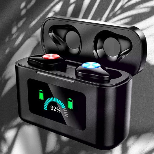 Wireless Earbuds Bluetooth 5.0 Waterproof Headset Headphones Noise Cancellation