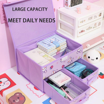 Kuromi Kitty My Melody Underwear Storage Box Foldable Double Drawer Storage Box