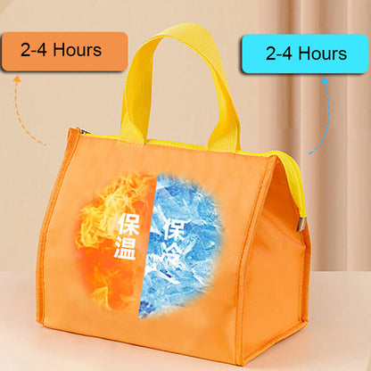 Portable Thermal Lunch Box Bags Food Storage Handbags Travel Picnic Po-ca