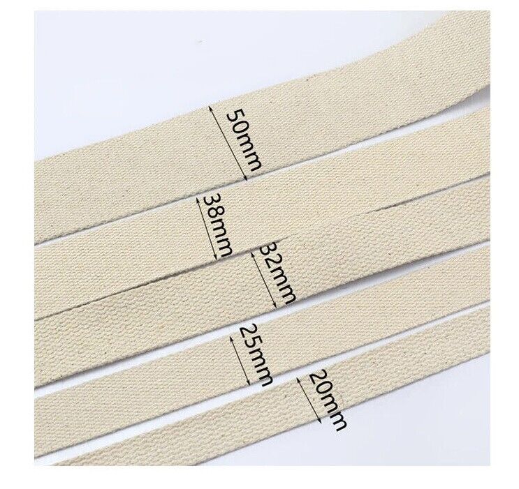 Belt Strapping 9Meter Polyester Cotton DIY Webbing Ribbon Backpack Strap 20~50mm
