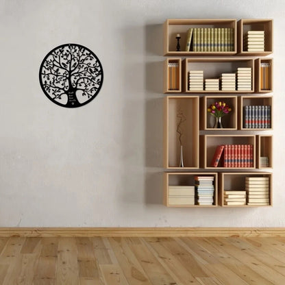 1pc, Tree Of Life Metal Wall Art 11"x11", Room Decor, Home Decor, Iron Art
