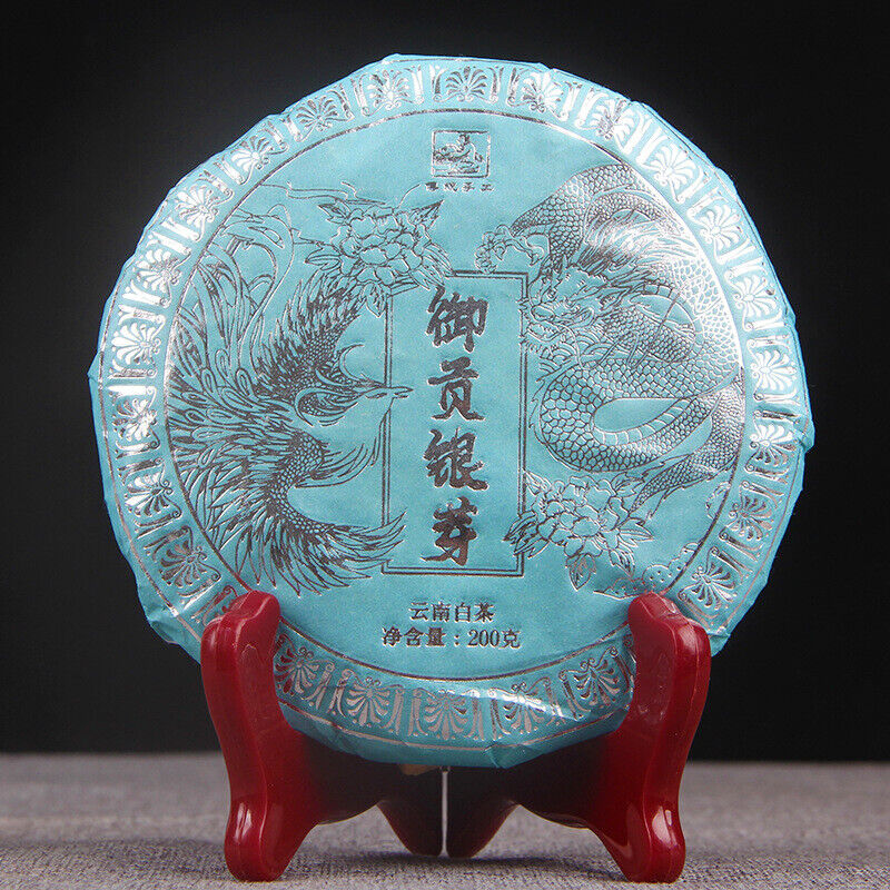White Hair Silver Needle 200g Pu'er Tea Cha Single Bud Moonlight White Cake Tea