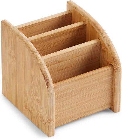 3 Tier Wooden Desk Organizer Bamboo Mini Storage Tabletop Makeup Organizer Gift