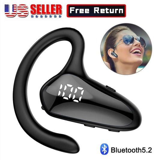 Bluetooth 5.2 Headset TWS Wireless Earphones Earbuds Stereo Headphones Ear-Hook