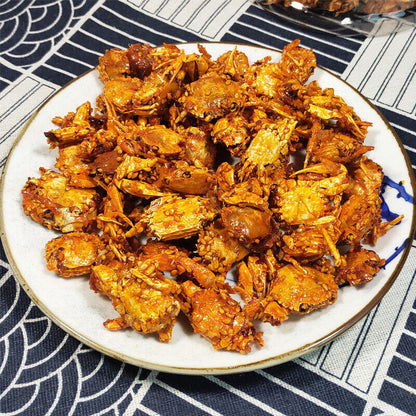 250g Spicy Sea Crab Small Crabs Instant Snacks Crispy Crab Canned