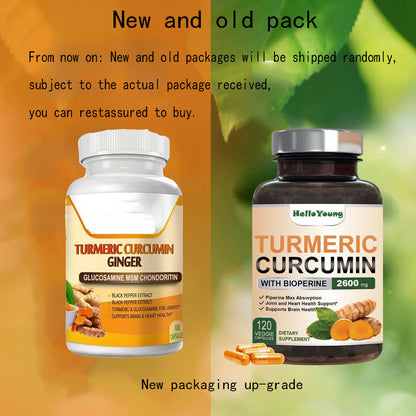 Turmeric Curcumin with Ginger Black Pepper Joint support Max Strength Capsules 1