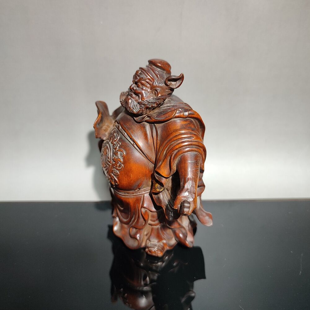antique asian wood carving carved home decor figurines interior statue sculpture
