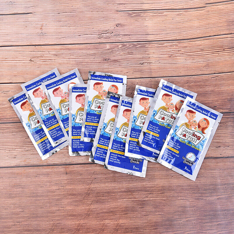 10Pcs/bag Pain Relief Baby Fever Patch Bring Fever Down Cooling Gel for Headache