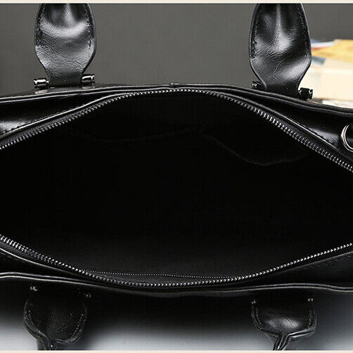 Men's Leather Shoulder Messenger Bags Business Work Bag Laptop Briefcase Handbag
