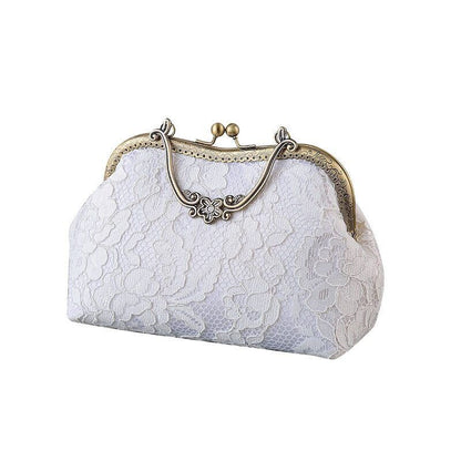 Satin Evening Party Bag Lace Purses Handbags Handle Handbag Womens Hand Bag