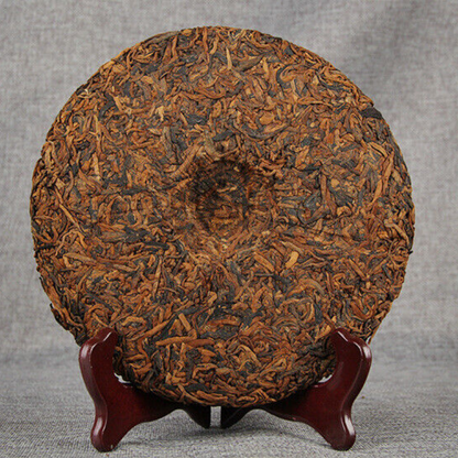 357g Tea Emperor Golden Cake Single Bud Puerh Spring Tea Seven Seed Ripe Tea