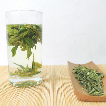 Organic West Lake Dragon Well Longjing Green Loose Tea Dragon Well Green Tea