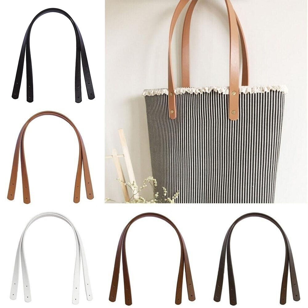 2Pcs Replacement Strap For Handbag Purse Tote Bag PU Leather Handle Strap*US
