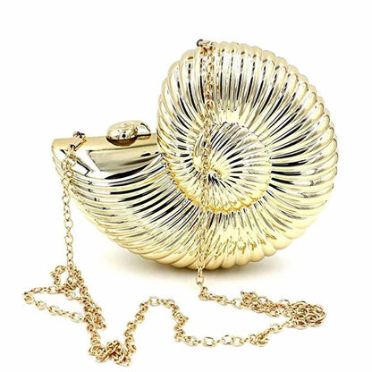 Crossbody Bag Gold Sliver Party Wedding Clutch Sling Shell Small Purse 18.5*15CM