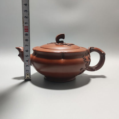 Vintage China Yixing Purple Clay Teapot Zisha Ceremony Nice Plum Blossom Teaware