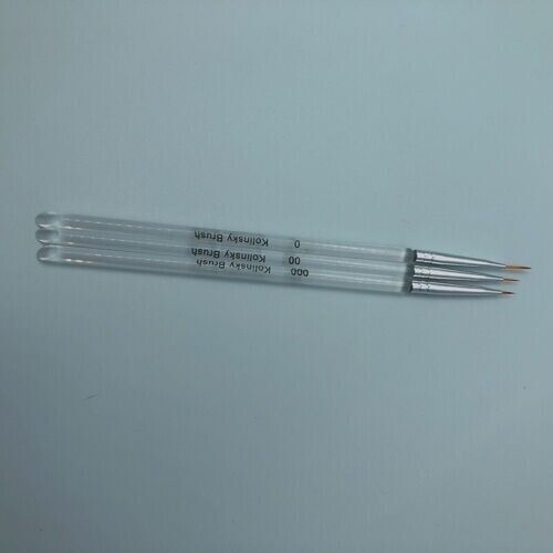3Pcs Nail Art Brush Line Grid Stripes Drawing Pen Liner Manicure Tools 3 Sizes
