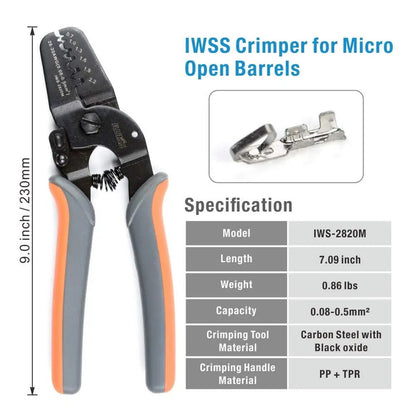 IWISS Terminals Crimping Tools IWS-2412M IWS-2820M for Crimp AWG24-12 AWG28-20