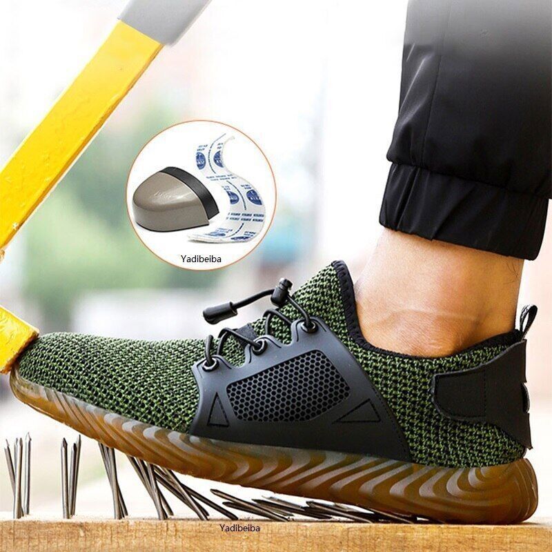 Work Shoes Men Women Steel Toe Cap Shoes Puncture-Proof Boots Sneakers