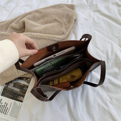 Women Tote Bag Shoulder Leather Handbag Totes Shopper Bag Women