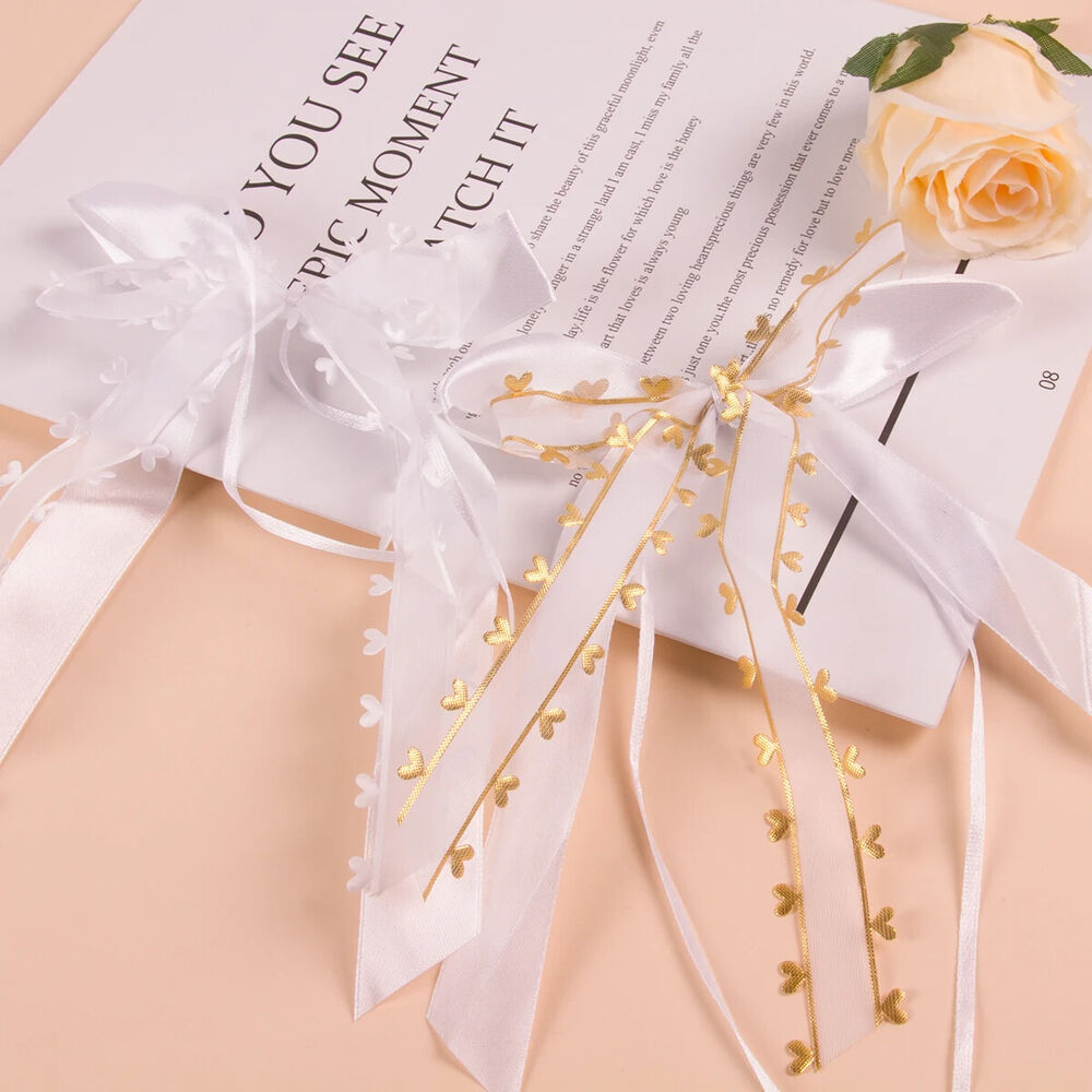 Wedding Bowknot Ribbon 20Pcs Cars Chairs Mini Bow Cloth Party Holiday Decoration