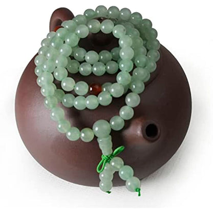 6mm Jade Stone Beads Bracelet Certificate a Link Wrist Elastic Hand String