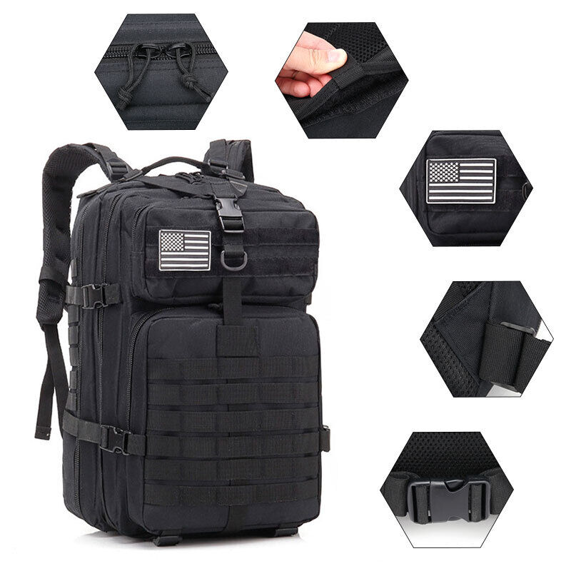 Tactical Backpack Travel Hiking Camping Hunting Bug 3D Rucksack Men Army Bags