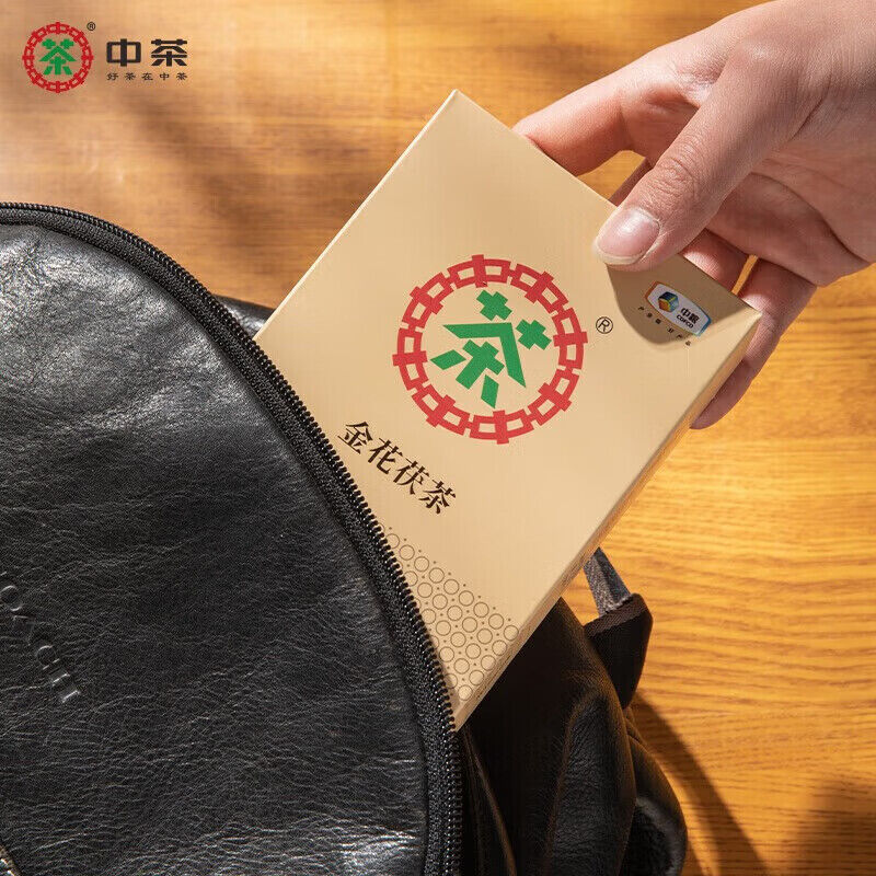 COFCO Anhua Dark Black Tea Jinhua Fu Cha Tea Old Fu Brick Tea 350g