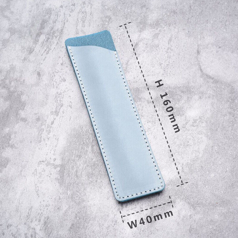 Handmade Cowhide Leather Vintage Pen Bag Single Pencil Case