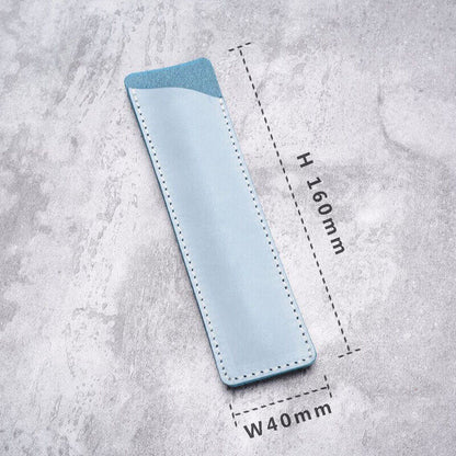 Handmade Cowhide Leather Vintage Pen Bag Single Pencil Case