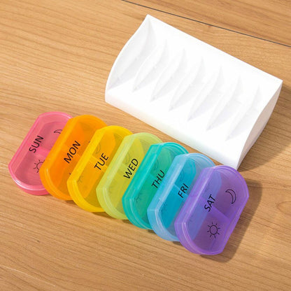 Plastic Holder Handy Travel Pill Case 7 Days Top Pill Holder Storage Organizer