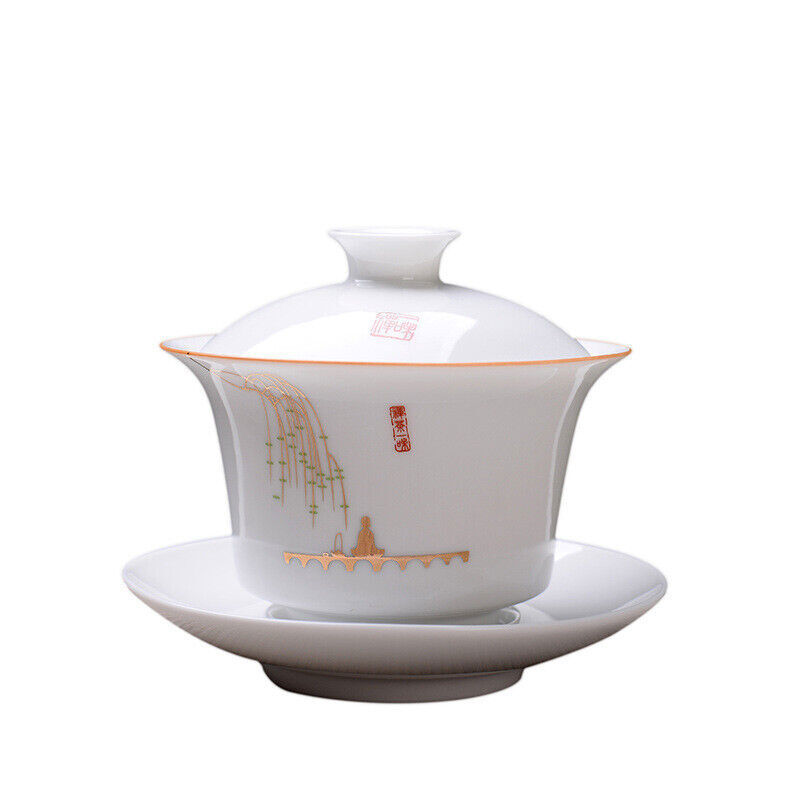 Gaiwan 150ml Cover Bowl Tea Appliance Hand Made Black Tea's Tea Set Lid Cup Mat