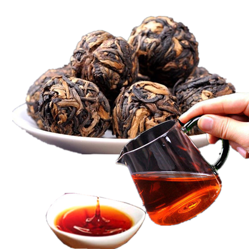 100g Small Gold Ball Black Tea Organic Dianhong Bud Tea China Yunnan Specialty