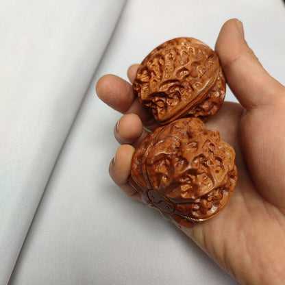Chinese Rosewood Carved walnut Statue Wooden ornaments anxiety relief items rare