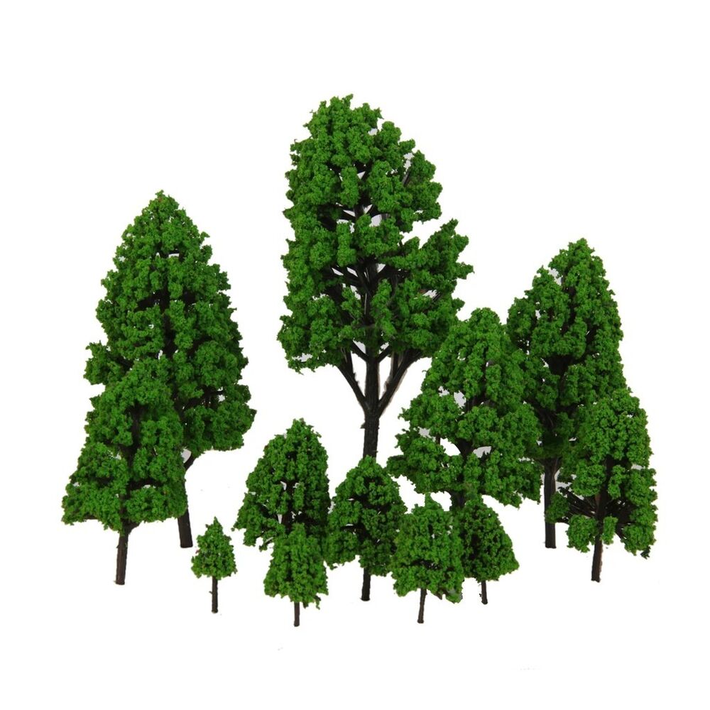 Mixed Model Tree 12Pcs Train Diorama Scenic DIY Crafts Wargames Scenery 2.5-16cm