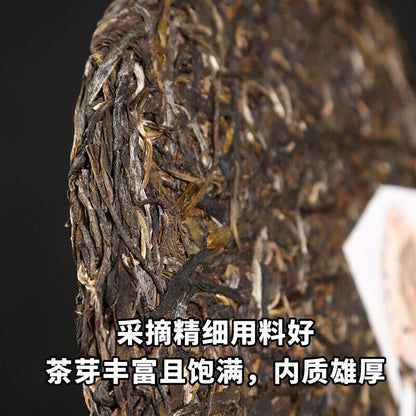 Pu-erh Tea Cake Four Famous Villages of Yunnan Pu'er Tea 357g Aged Tea
