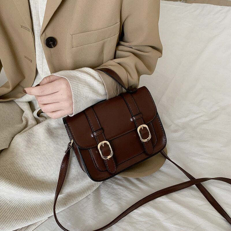 Flap Lock Classic Bags Casual Leather Shoulder Bags Clutch Crossbody Bag Handbag