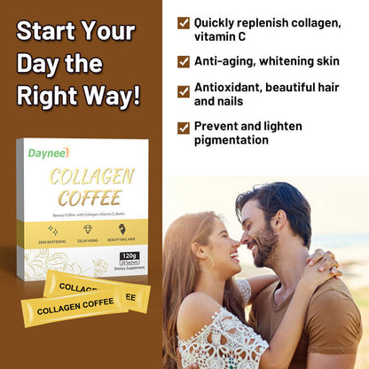 Slimming Coffee with Collagen Skin Whitening Collagen Supplements Tea 6g*20bags