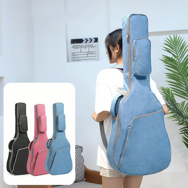 Thickened Guitar Gig Bag Double Shoulder Straps Padded Soft Case Backpack NEW
